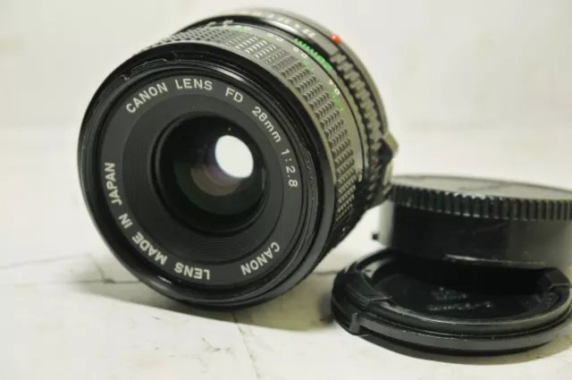 Canon FD 28mm f2.8 lens For  Canon AE-1 F 1n AT-1 A-1  FTB 35mm Slr  Film Camera