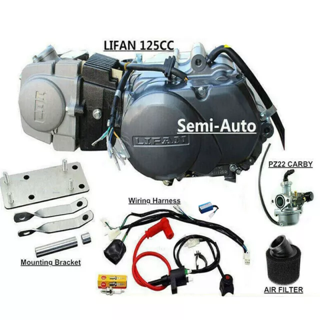 125cc Semi Auto Engine motor Kick/Elec Start Set Honda CT110 CT90