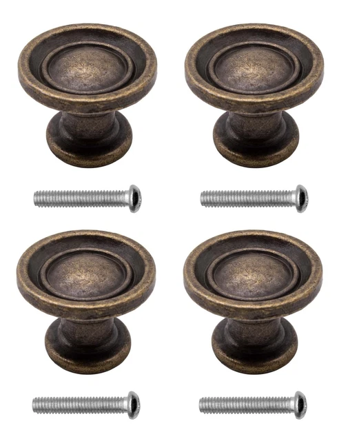 Maniglie Per Valigie In Stile Vintage - Set Da 5 In Plastica E Ferro Con Viti, Marroni, Per Bauli E Cassetti