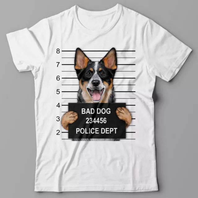 Cool T-shirt - Australian Cattle Dog mugshot - gift for dog lovers