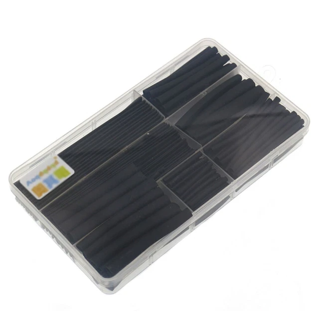 Tubo termoretraibile nero resistente al calore 150 pz per variazioni di temperat