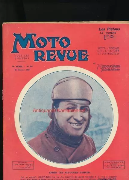 Moto-Revue et Motocyclisme Automobilisme,No. 363, 22 Fevrier 1930 (Les Pistons),