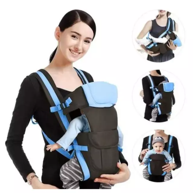 Porte-Bébé Ergonomique et Confortable 4 en 1 à Ceinture Ajustable pour Bébé