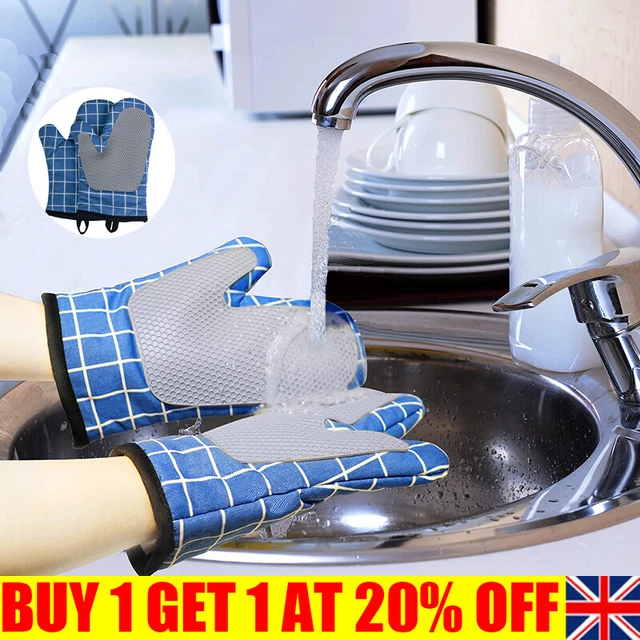 1 par de guantes de horno resistentes al calor puños aptos para la piel fürpp