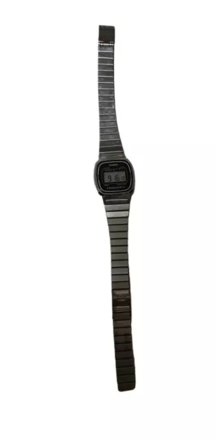 Casio LA670W Digital Watch Wristwatch Womens Silver Stainless Steel Alarm Timer