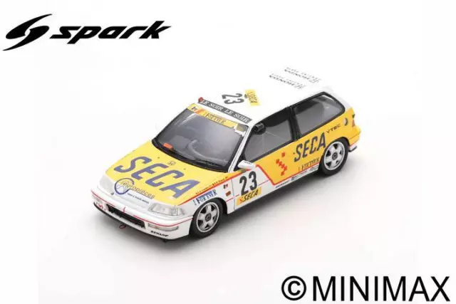 Miniature voiture auto 1 : 43 spark Honda Civic EF9 24H Spa Racing Modélisme