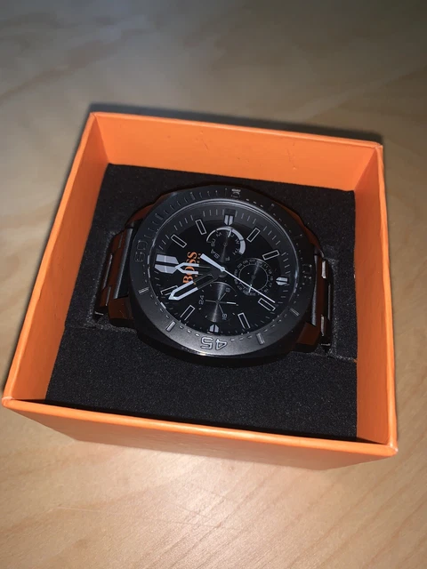 HUGO BOSS ORANGE S o Paulo Men s Black Stainless Steel Watch