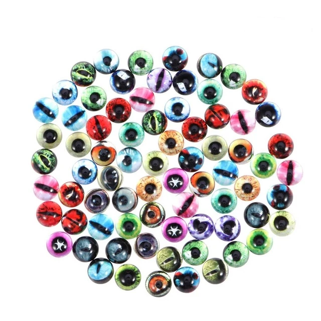 50 Pcs Dome Cabochons Jewelry Making Supplies Opal Glass Gems Crafts
