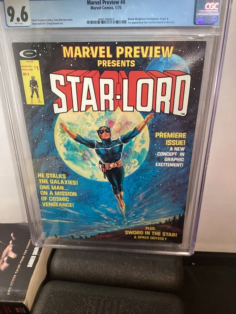 Marvel Preview #4 CGC 9.6. 1st Appearance/Origin of Star-Lord. WHITE Pages! 3