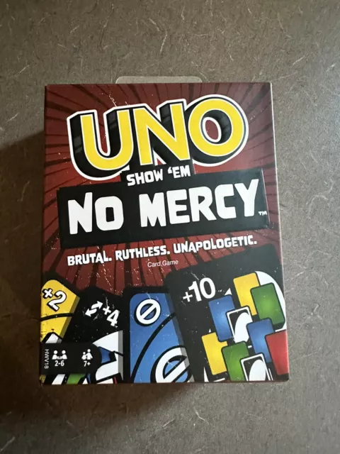 UNO Show Em NO MERCY Card Game New Sold Out TikTok 2023 IN HAND SEALED
