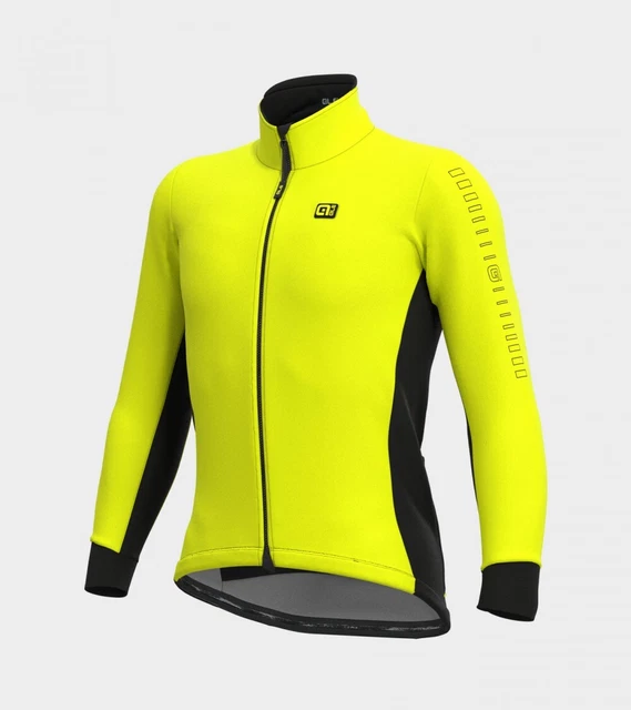 Jacke Winterlich Radsport Ale' Solid Unten Gelb Fluo 2022