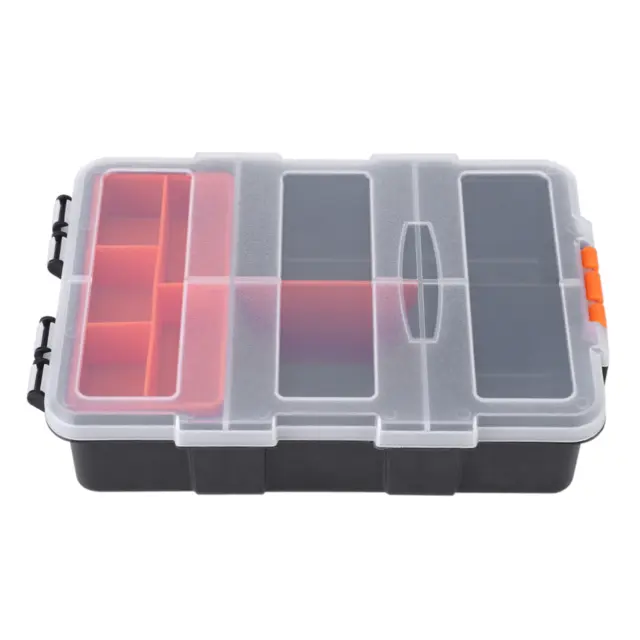 Two-layer Plastic Heavy-duty Components Storage Box Case Tool Box Hot GU