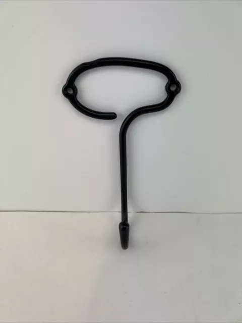 Vintage Wall Mount Wrought Iron Coat Hat & Key Hook