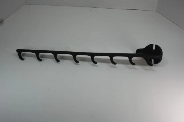 Antique Cast Iron Barn Horse Tack Harness Wall Rack Holder Farm Angled Tool Hook
