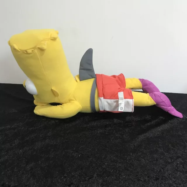 The Simpsons Bart The Shark Fin Flippers 16” Long Soft Plush Toy 2014 Official