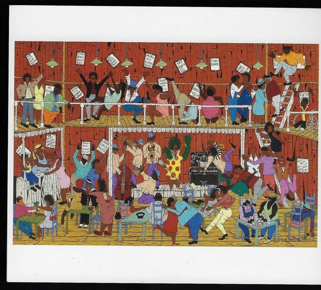 Folk Art By Hambone:Mother Blues Juke Joint #175c