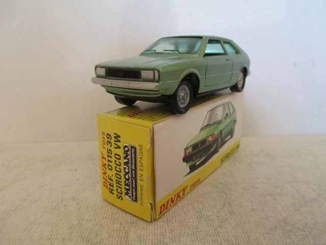 DINKY TOYS ESPAGNE. VW SCIROCCO. REF: 011539 + boite
