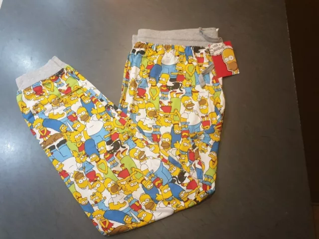 The Simpsons Men s Cotton Pyjama Bottoms, Size S, M, L New with Tags