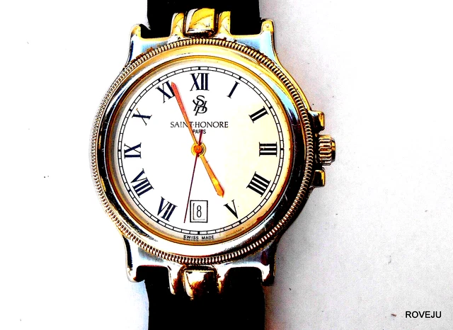 Montre Bracelet Femme Vintage LOUIS USA-Suisse Années 80 - Électronique, Guichet Date/jour, Acier, étanche 30m