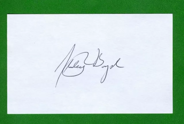 Stanley Boyd Test Pilot for NASA and USAF F-111 Signed 3x5 Index Card C11695