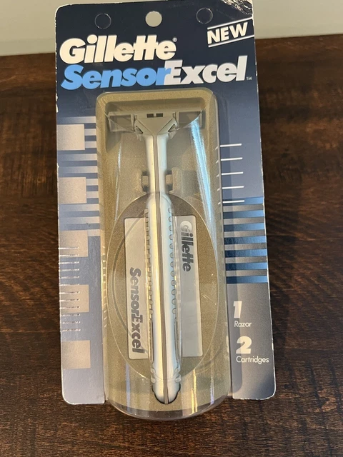GILLETTE SENSOREXCEL SENSOR Excel Razor Handle Shaver 1993 NOS $59.95 ...