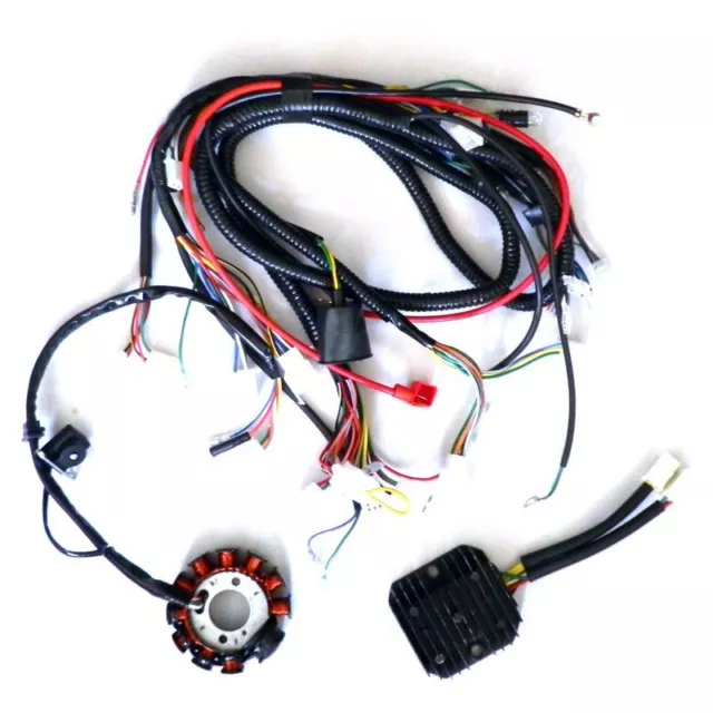 Performance 11 Pole DC Magneto Stator Regulator Wiring Harness GY6 150 SCOOTER