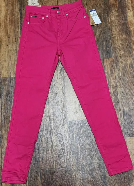 NWT Polo Ralph Lauren Women's Pink Tompkins Skinny High Rise Ankle Jeans