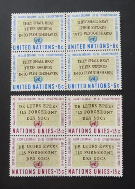 United Nations 1967 Towards Disarmament (MNH) Block