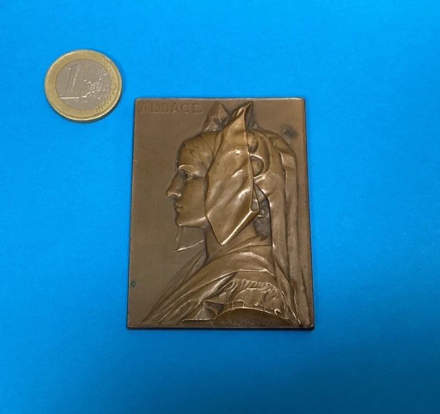 Médaille Artistique En Bronze Signée G. Simon - Société Des Architectes Diplômés Du Gouvernement (SADG) - XXe Siècle