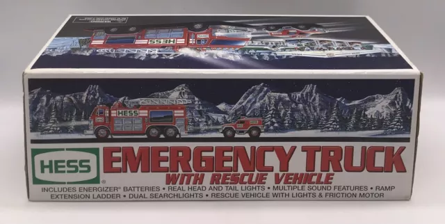 Vintage 2005 Hess Emergency Truck W/Rescue Vehicle New In Box