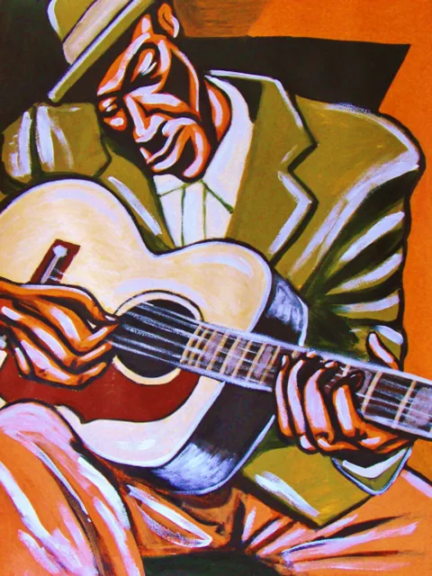 Skip James Poster Imprimé Delta Blues Début Recordings CD Gibson J200 Guitare