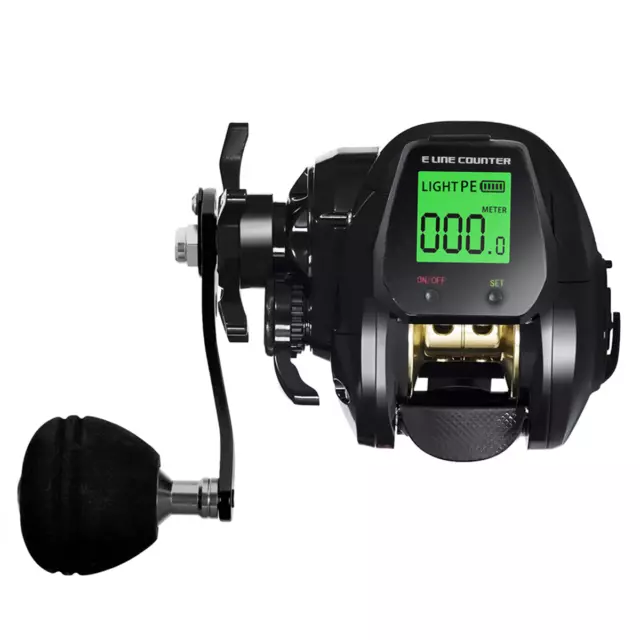 TX800 Baitcasting Fishing Reel Electronic Big Led Screen High Speed2250