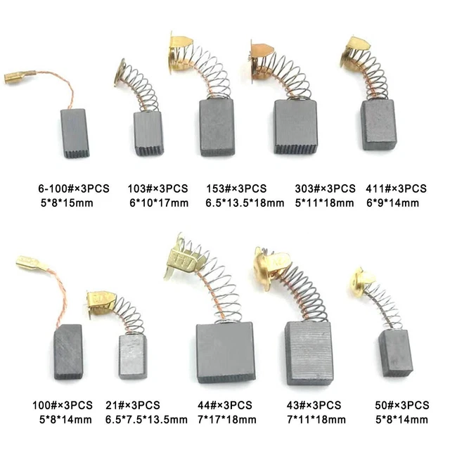 Must have 30 pz Spazzole in carbonio motore elettrico sostituzione per utensile