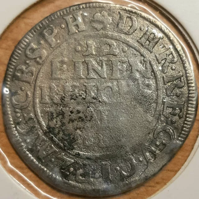 12 Einen Thaler 1683 Brandenburg Preußen Silber 1/12 Taler Friedrich Wilhelm