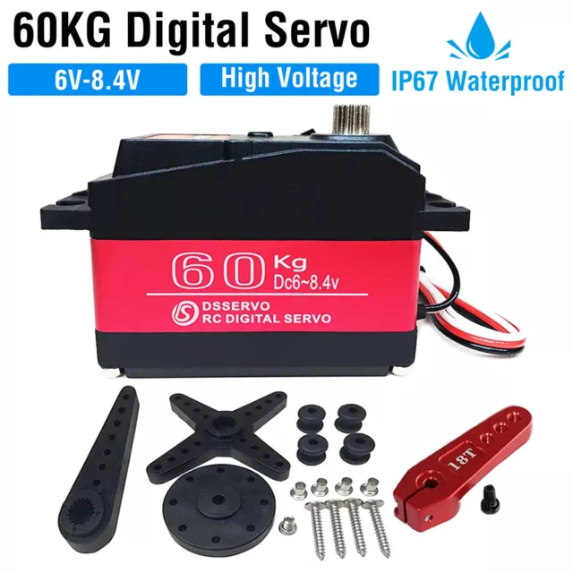 DS5160 60KG Digital Servo 8.4V Metal Gear High Speed Waterproof 1/5 Baja Servos