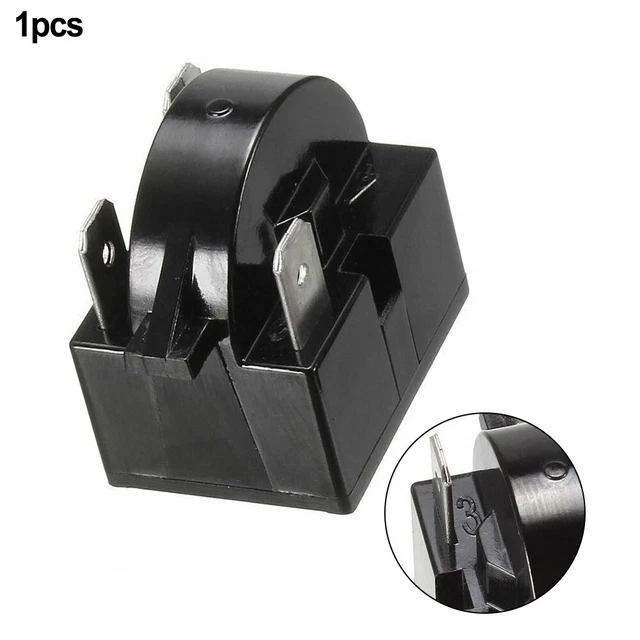 2022 Brand New Cooler Indoors PTC Start Relay Overload Protector 1/3Pins