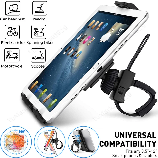 Bike Phone Holder Bicycle Handlebar Tablet Mount 360° Swivel Stand for iPad US