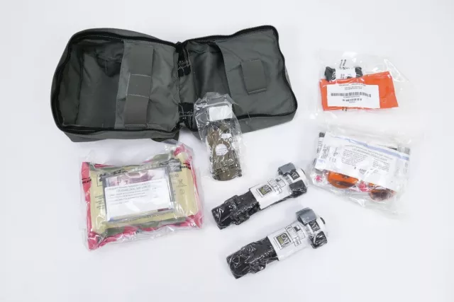 US FIRST AID KIT MEDIC IFAK Emergency, 2 Cat Tourniquet, 2 Quikclot Combat Gauze