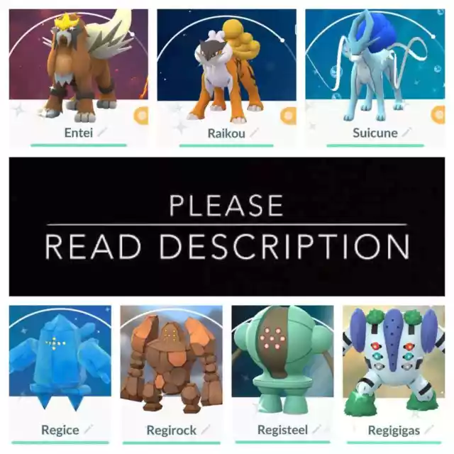 Pokemon Go Shiny Legendaries - !!READ DESCRIPTION!!