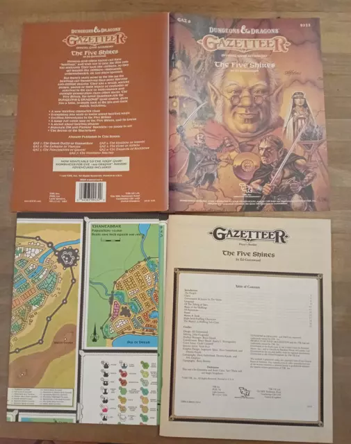 The Five Shires  Gaz 8 Dungeons & Dragons BECMI TSR 9232