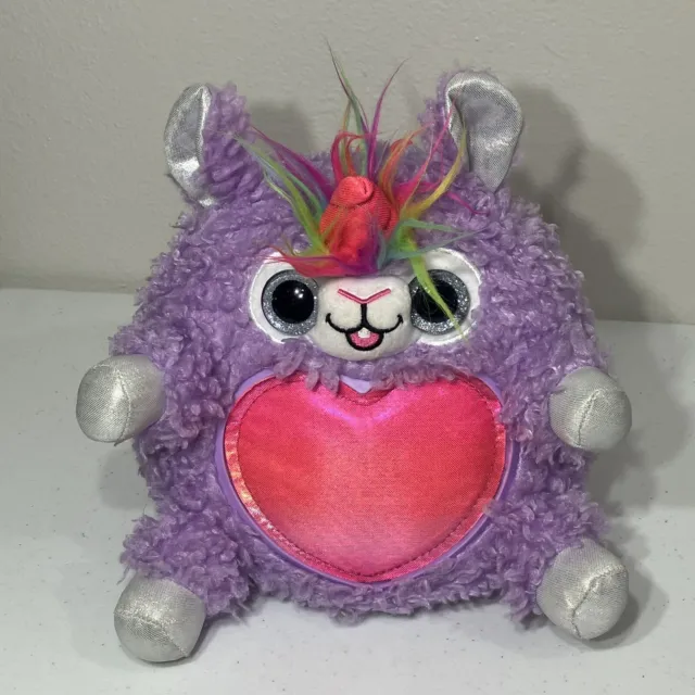 Zuru Rainbowcorn Unicorn Plush Purple Lama Pink Wings Stuffed Animal Toy 10"