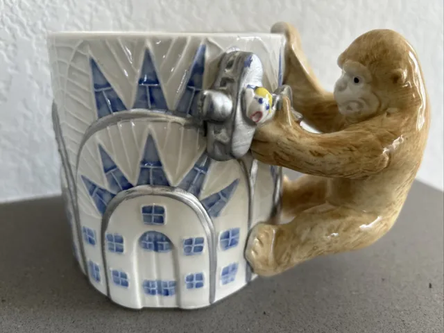 Vintage KING KONG Mug 1987 OMNIBUS Ceramic Empire State Building Coffee Movie