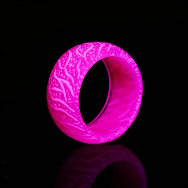 Anillos minimalistas suaves minimalistas con brillo teñido apilable para niños