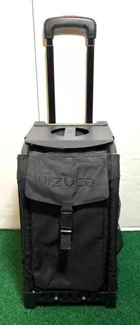 ZUCA Sport Artist Stealth Bag and Black Frame Wheeled Cart w/Non-Flashing Wheels