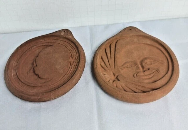 Moldes vintage prensa de galletas Hearthstone luna sol - juego de 2