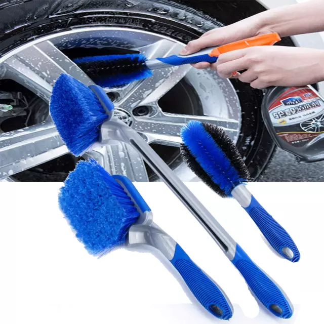 Car Wheel Brush Auto Detail Rims Tire Seat Engine Exhaust Pipe Cleaning Brush