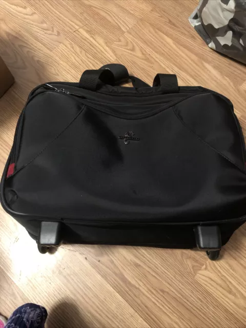 Atlantic Rolling Tote Carryon Luggage Bag Black Color
