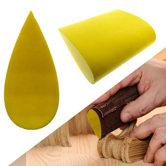 Pads Arc Buffing Hand Grinding Block Manual Sanding Disc Slot Polishing