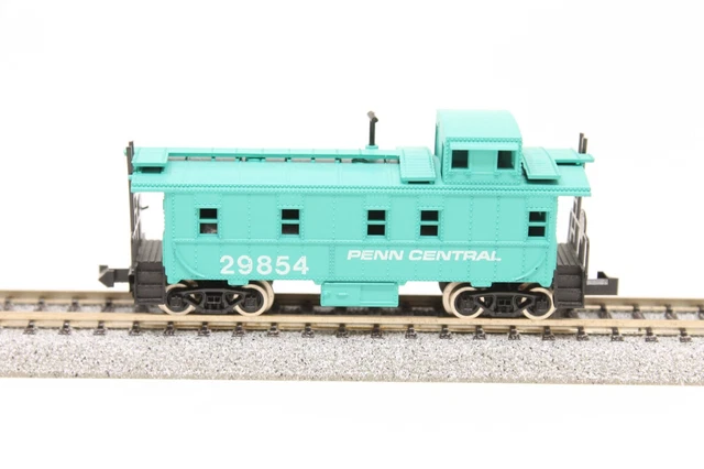 N Atlas Offset Cupola Caboose Penn Central Teal 29854