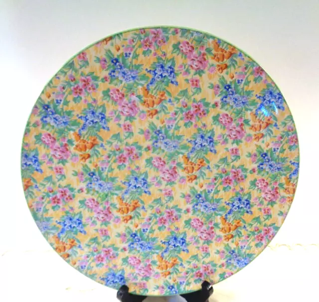 Terrific Vintage Royal Tudor Ware-Barker Bros. England Chintz Cake Plate